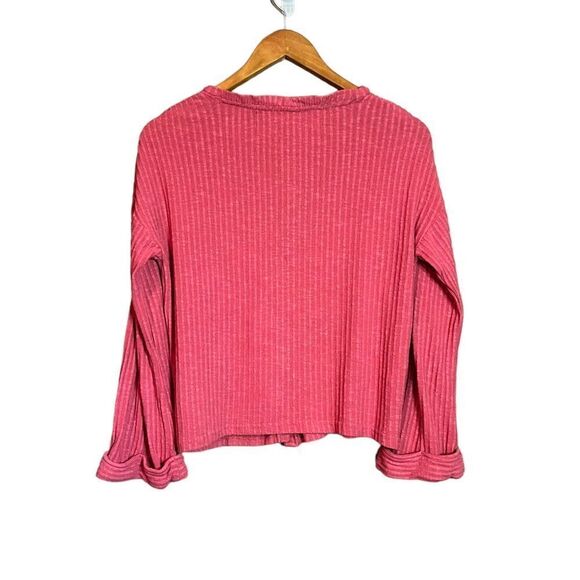 3 for $30! Code x Mode pink ribbed button down shirt. Size small - Picture 9 of 9